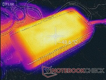 L'adaptateur secteur peut atteindre près de 50 °C lorsque l'on joue pendant plus d'une heure