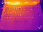 ThinkPad X280 - Relevé thermique au repos, au-dessus.