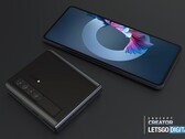 Un nouveau rendu du "Huawei Mate V". (Source : LetsGoDigital)