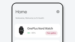 Un premier aperçu possible de la Nord Watch et de son interface utilisateur. (Source : Mukul Sharma via Twitter)