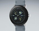 La Pixel Watch 2 avec son nouveau bracelet en cuir Moondust Crafted. (Source de l'image : Google)