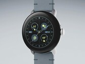 La Pixel Watch 2 avec son nouveau bracelet en cuir Moondust Crafted. (Source de l'image : Google)