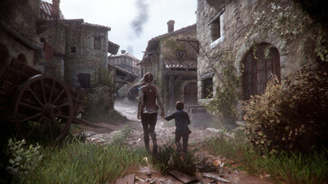 Une image représentant Amicia et Hugo dans A Plague Tale: Innocence.