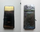 Photos de l'avant et de l'arrière du Redmi Note 13 Pro éclaté (Source de l'image : Sri Varshan ; édité)