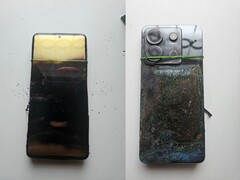 Photos de l&#039;avant et de l&#039;arrière du Redmi Note 13 Pro éclaté (Source de l&#039;image : Sri Varshan ; édité)