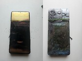 Photos de l'avant et de l'arrière du Redmi Note 13 Pro éclaté (Source de l'image : Sri Varshan ; édité)