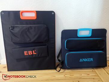 Pliée : EBL ESP-100 à côté de l'Anker 625
