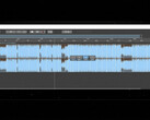 Éditeur audio multipiste open source Audionaut affichant une forme d’onde audio sur sa timeline de montage.
