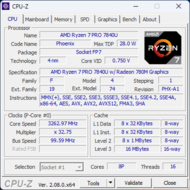 Vue d'ensemble de CPU-Z