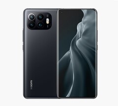 Un rendu de ce à quoi pourrait ressembler le Mi 11 Pro, basé sur le langage de conception du Mi 11. (Source de l'image : Ben Geskin)