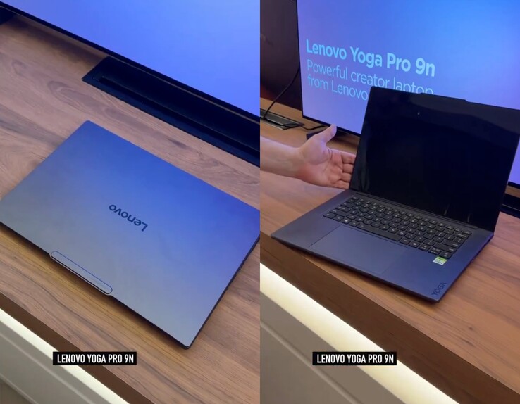 Le Lenovo Yoga Pro 9n présenté au salon Computex 2026.