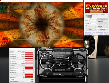 MSI RTX 2060 Gaming Z 6G - Stress test FurMark (PT à 100 %).