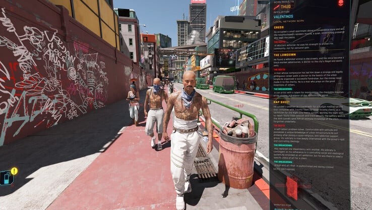 Image du mod Ambient Factions Of Night City montrant un nouveau gang. (Image source : Slim420m - Nexus Mods)