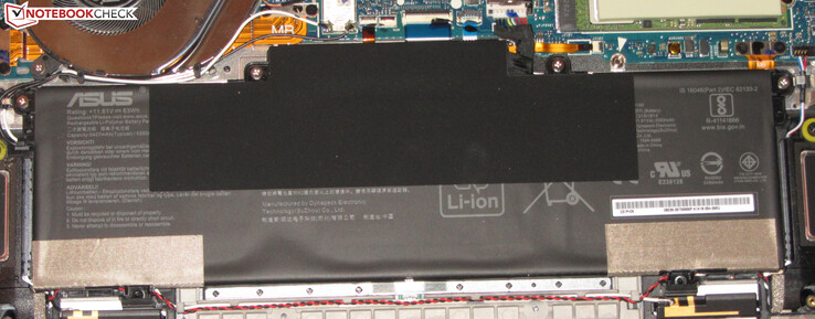 La batterie a une capacité de 63-Wh.