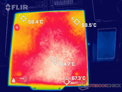 lit d'impression d'image thermique (réglé à 60 °C)