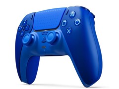 La manette DualSense « Icon Blue Special Edition » comporte de minuscules icônes PlayStation sur le pavé tactile.