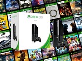La console Xbox 360 présentée avec des jeux rétro