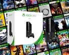 La console Xbox 360 présentée avec des jeux rétro