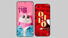 Avec des bords plus fins et un trou de perforation plus petit, le Xiaomi 16 (à droite) vise à concurrencer le Samsung Galaxy S26 Ultra. (Source de l&#039;image : Ice Universe)
