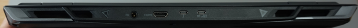 Ports arrière : Alimentation, HDMI, Thunderbolt 4, USB-C (10 Gbit/s, PD, DP)