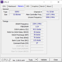 Mémoire CPU-Z