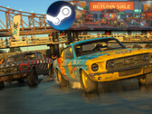 Dirt 5 est un jeu de course tout-terrain plein d'action, de style arcare, qui bénéficie d'une réduction pendant les soldes d'automne de Steam. (Source de l'image : Steam - édité)