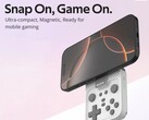 Le contrôleur de jeu magnétique Abxylute Snap-on glisse et pivote pour être utilisé avec les smartphones. (Source de l'image : Abxylute)