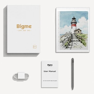 Bigme B1051 Ultra avec son emballage et ses accessoires