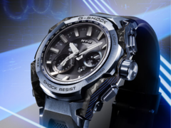 Les montres de la série MTG-B4000 de Casio sont dotées d&#039;un boîtier compact et anguleux (56,6 × 45,3 × 14,4 mm). Photo - La montre Casio MTG-B4000B-1A2JF. (Source de l&#039;image : Casio)