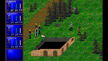 Sur la photo : une capture d'écran du jeu Darklands.