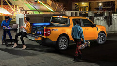 Le pick-up Maverick est équipé de porte-gobelets imprimés en 3D (image : Ford)