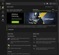 GeForce Téléchargement du pilote Game Ready 555.85 dans l'application Nvidia (Source : Own)