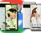 Les Google Pixel 6 et Pixel 6 Pro seront proposés en trois couleurs différentes. (Image source : Google/@thisistechtoday - édité)