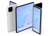 Apparence possible du prochain téléphone pliable Google Pixel (Image Source : Android Headlines)