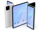 Apparence possible du prochain téléphone pliable Google Pixel (Image Source : Android Headlines)