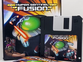 Le boîtier coulissant Hyper Sentinel Fusion avec une disquette illustrée par une clé USB