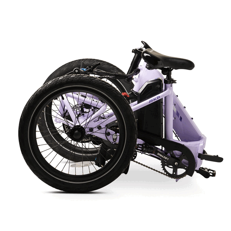Lectric XP Trike2 750 et 500, les deux modèles sont pliables (Image source : Lectric)