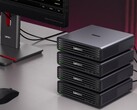 Il est possible de regrouper jusqu'à quatre mini-PC Lenovo ThinkCentre X Ultra pour former un puissant serveur d'IA.