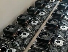 Une petite ferme de mineurs de Raptoreum alimentés par AMD (Image Source : El Chapuzas Informatico)