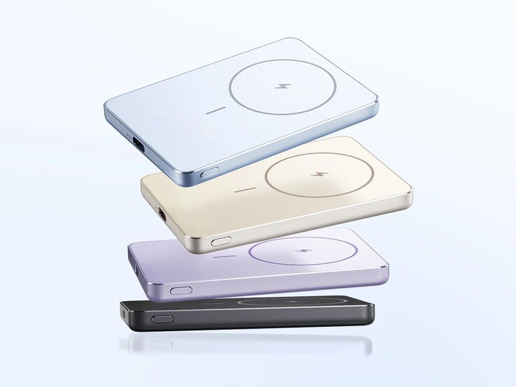 La Xiaomi Super Slim Magnetic Power Bank 5000 sera disponible en quatre couleurs. (Source de l'image : Xiaomi)