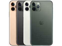 Les différents coloris de l'iPhone 11 Pro.