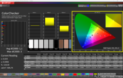 Calibré avec le ColorChecker de CalMAN