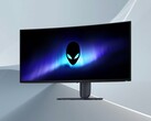 Photo de la face avant du moniteur de jeu Alienware AW3426DW de 34 pouces à écran QD-OLED