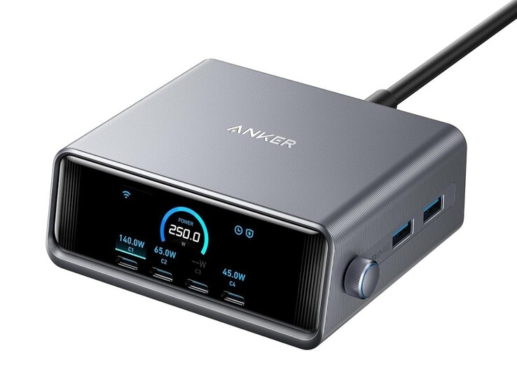 Le chargeur original Anker Prime Charger (250W, 6 Ports, GaNPrime)