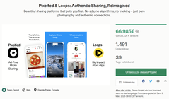 Fediverse sur Kickstarter. (Source de l'image : Kickstarter)