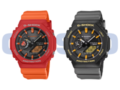 Les Casio G-Shock GA-B2100DF-4AJR (à gauche) et GA-B2100DF-1AJR (à droite), en photo. (Source de l'image : Casio - édité)