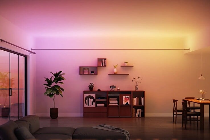 La bande lumineuse Govee avec le kit Skyline. (Source de l'image : Govee)