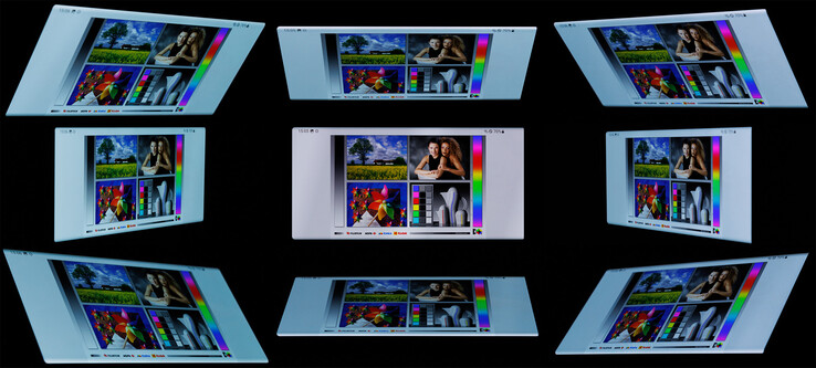 Stabilité de l'angle de vision de l'écran Samsung Galaxy S22 Ultra