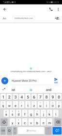 Huawei Mate 20 Pro - Clavier en mode paysage.