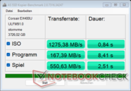 AS SSD - EX400U sur Razer Blade 16 USB